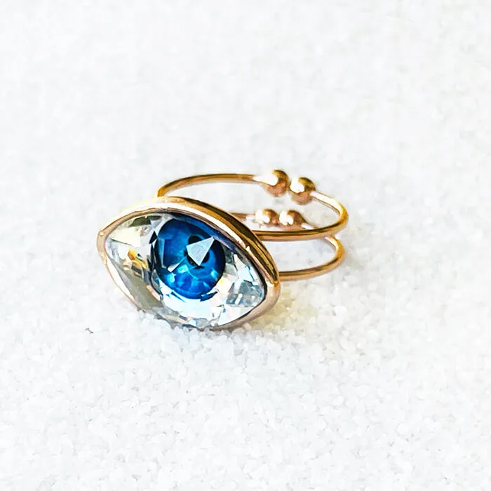 Evil Eye Swarovski Ring