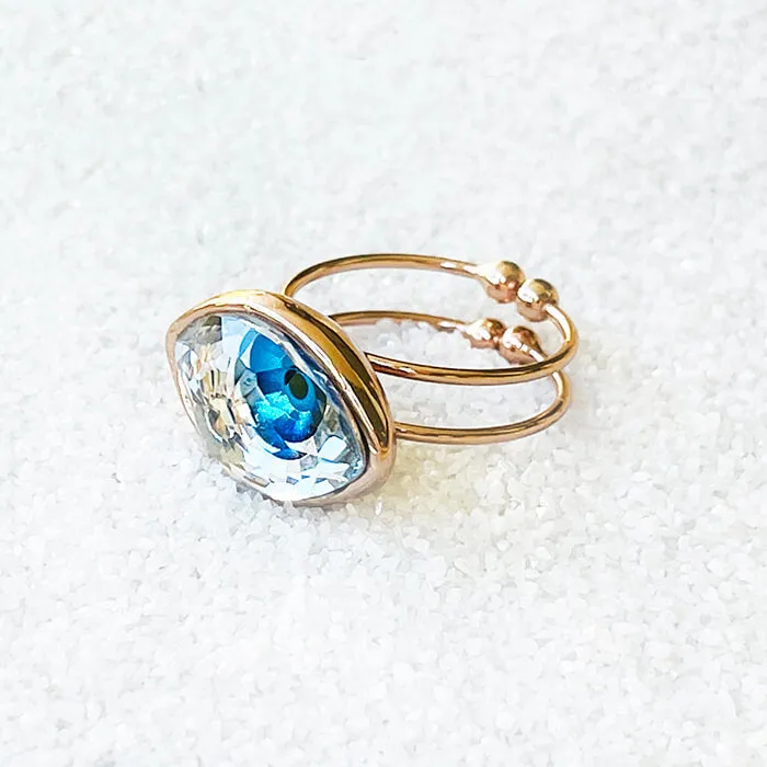 Evil Eye Swarovski Ring
