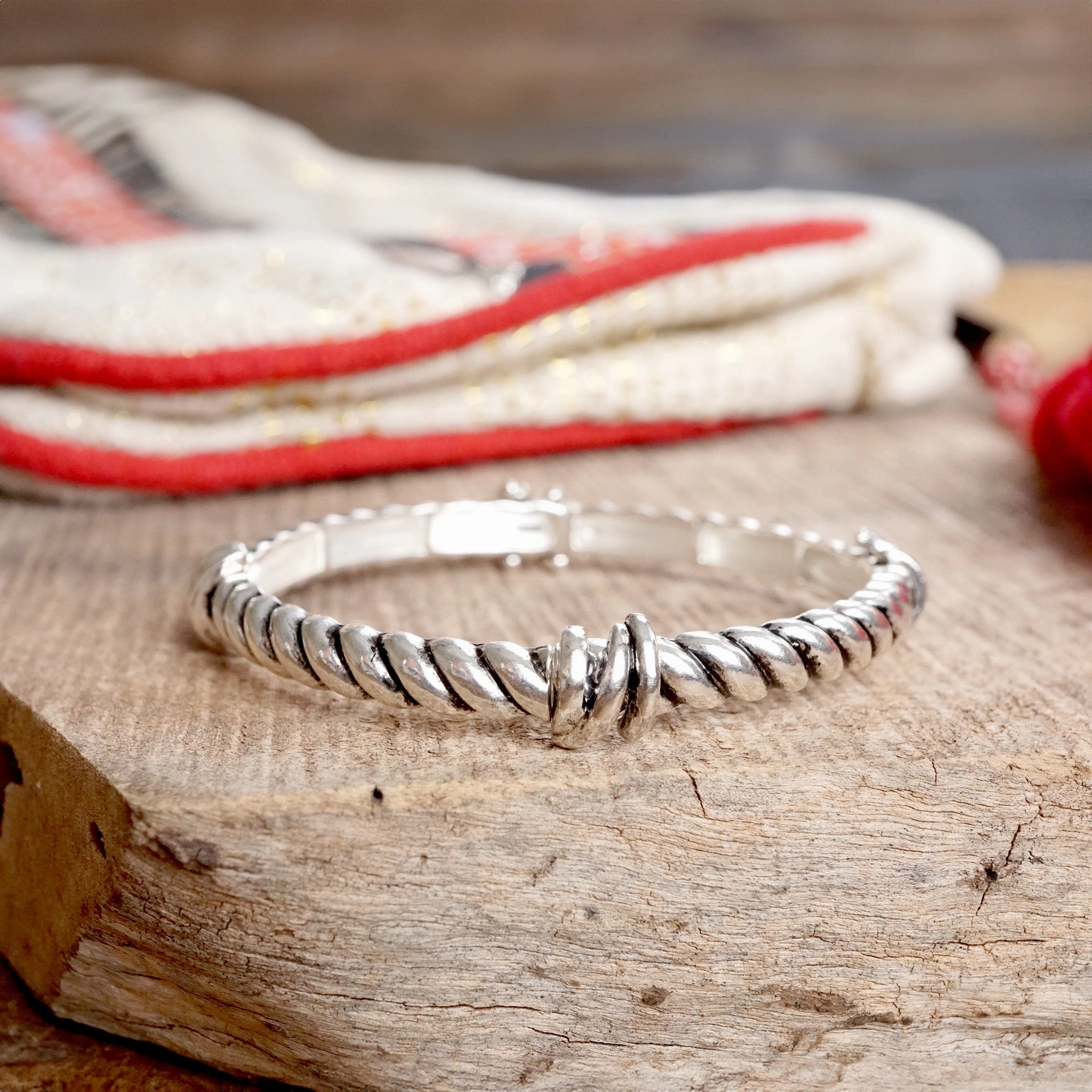 Timeless Layering Textured Bangles Bracelets Silver tone 8 styles Fashion Journey