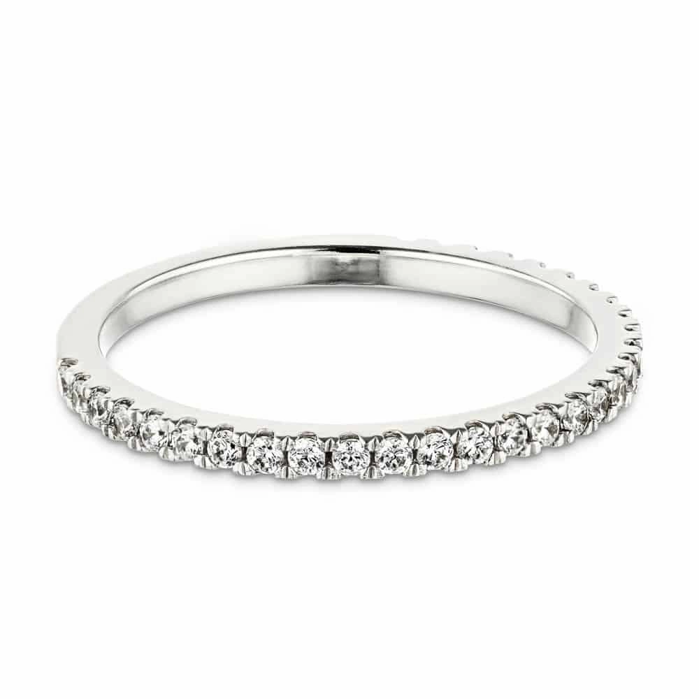 Zoey 1/4 ctw Round Lab Grown Diamond Pave Wedding Band Celebration Accent Star Product