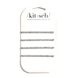 Extra Long Rhinestone Bobby Pins 4pc