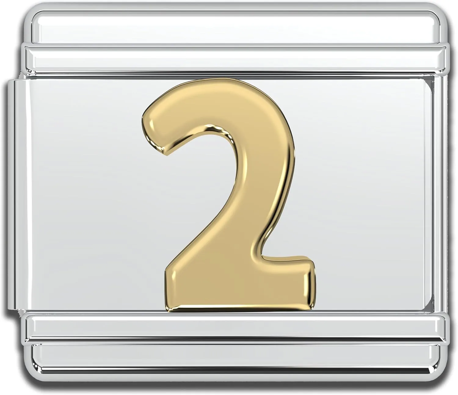Fablinks Italian Charm Number, 9mm Gold Bracelet Link Charms Jewelry for Women, Stainless Steel Numbers Bracelets Links for Men