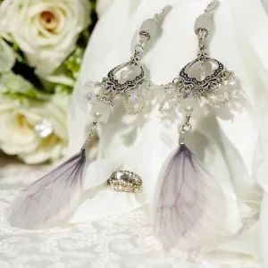 Fairy Bohemian Antique Silver Chandelier Earrings