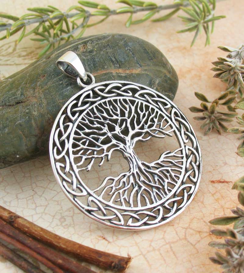 Majestic Tree of Life Medallion Pendant Birthday Accent Chic Design