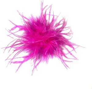 Feather Brooch Pin for Women Girls, Fashion Vintage Natural Fluffy Ostrich Feather Brooch Bridal Wedding Party Tea Party Christmas Dress Up Corsage Pin Hat Accessory