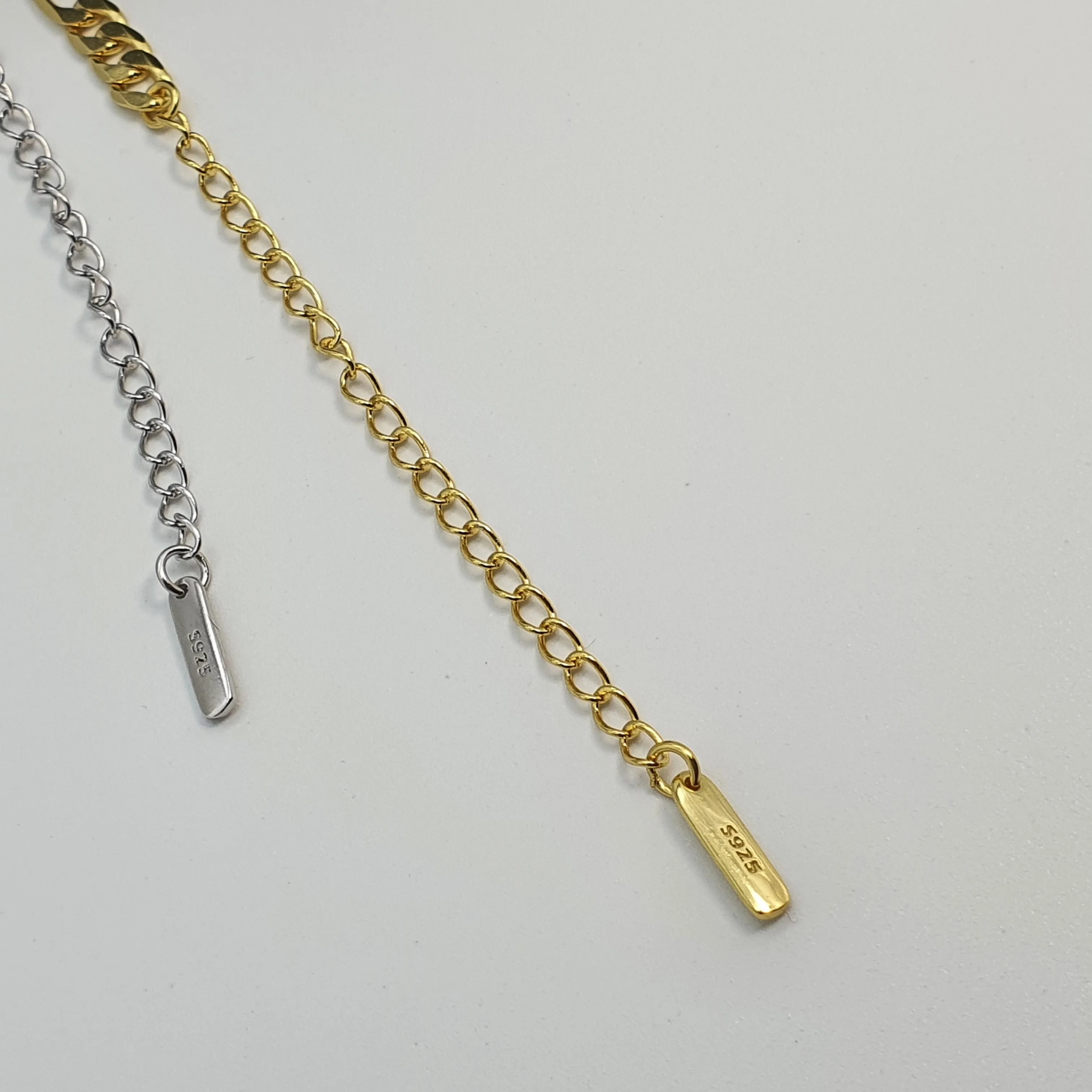 Figaro Chain Necklace, Sterling Silver