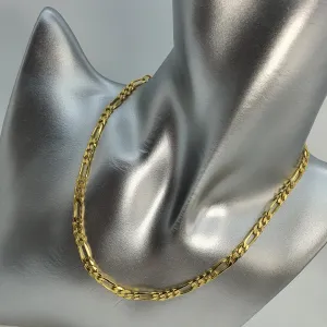 Figaro Chain Necklace, Sterling Silver