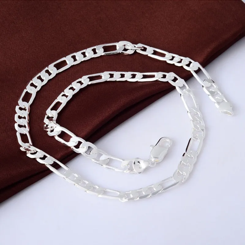 Figaro Link Necklace | Figaro Chain Necklace | Stainless Steel Necklace Chain For Men | 8MM 20'' 50cm Chain Figaro Necklace | Men Chain Gift