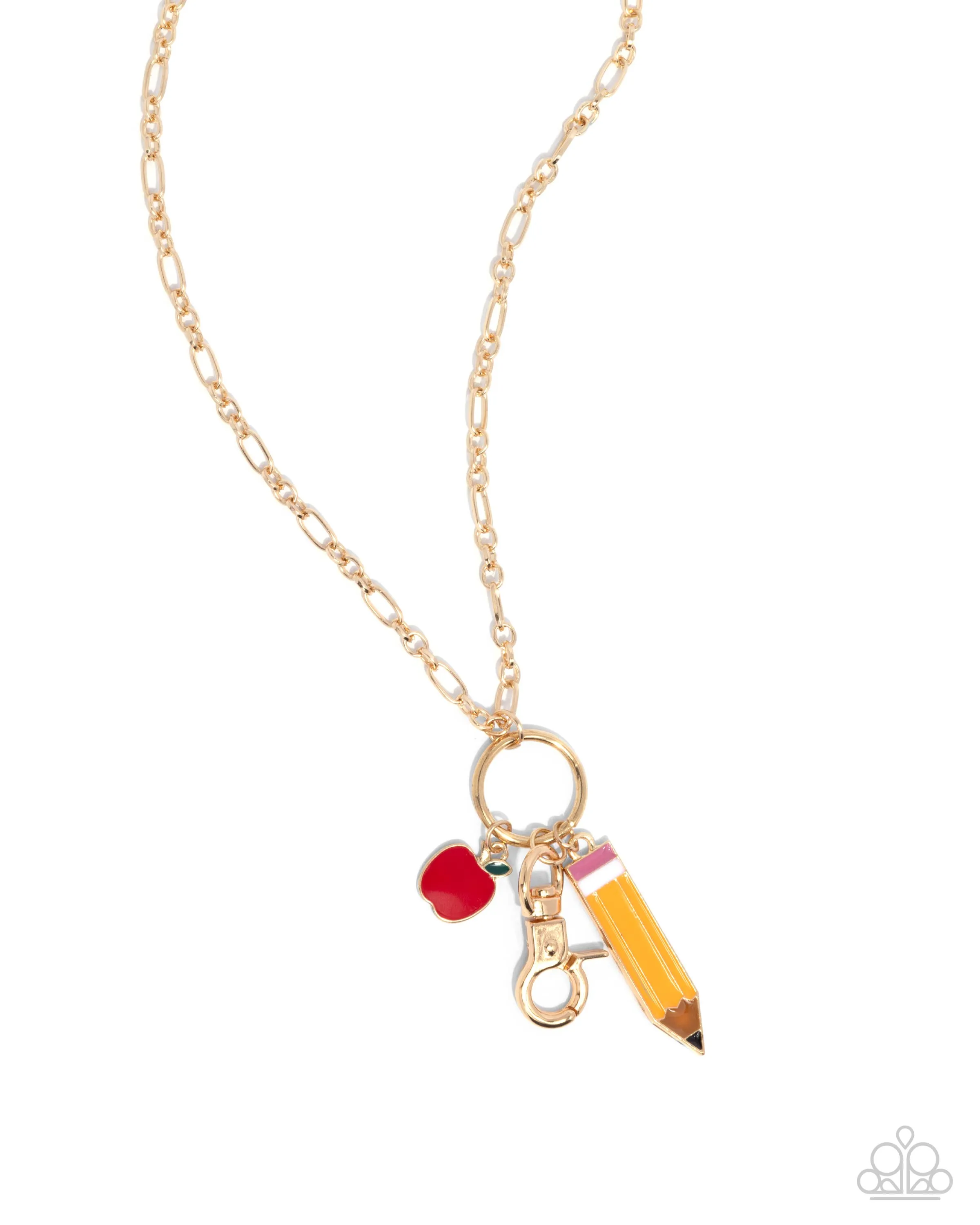 First Day of School - Gold Paparazzi Accessories