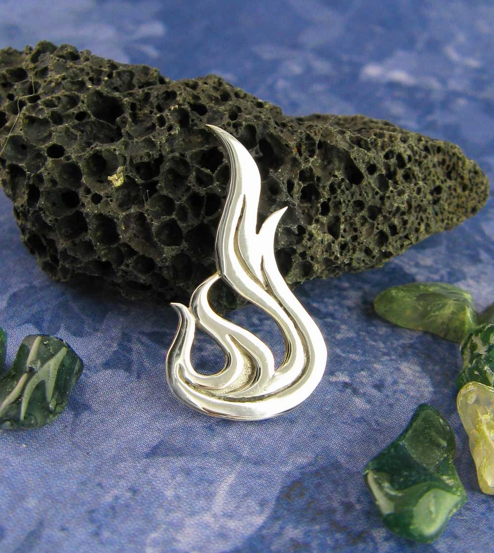 Fashion Gift Flickering Flame Pendant, Handmade