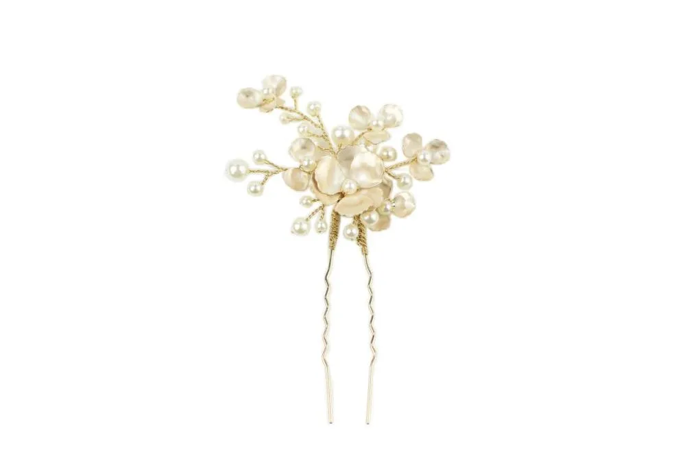 Floral Pearl - Bridal Hair Pin Trio