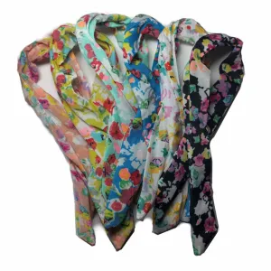 Floral Print Bendable Hair Ties