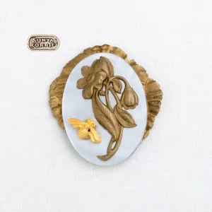 Flower and Bee pin