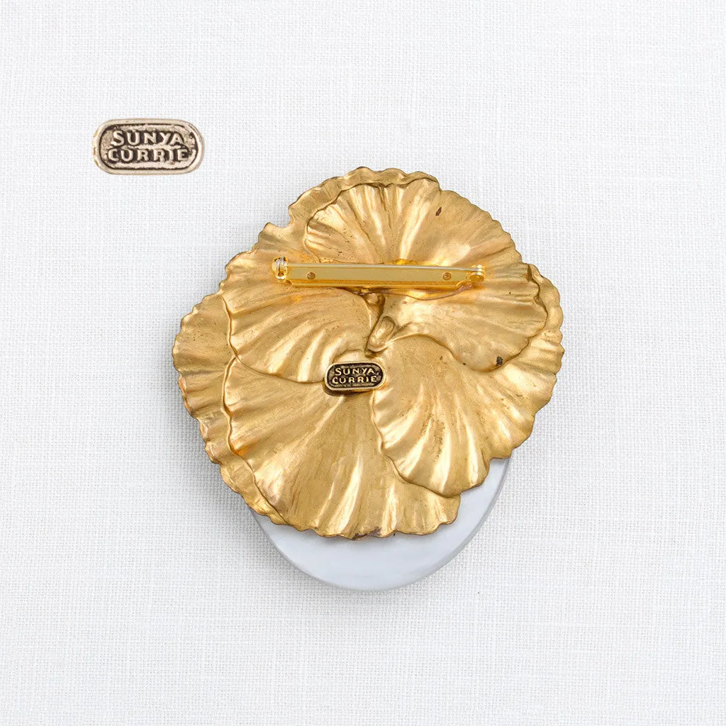 Flower and Bee pin