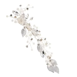 Flower Women Headband Bridal Headband Pearl Leaf Wedding Hair Accessory for Women