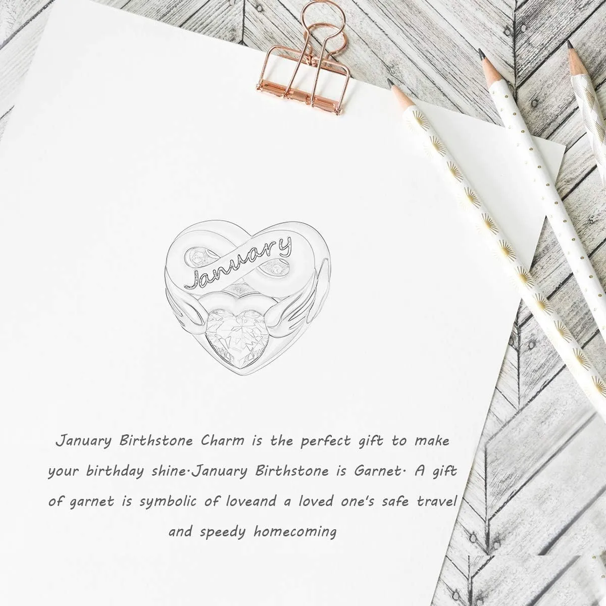 FOREVER QUEEN Birthstone Charms for Charms Bracelet- 925 Sterling Silver Love Heart Beads Infinite Love Charms, Happy Birthday Charms for Bracelet and Necklace
