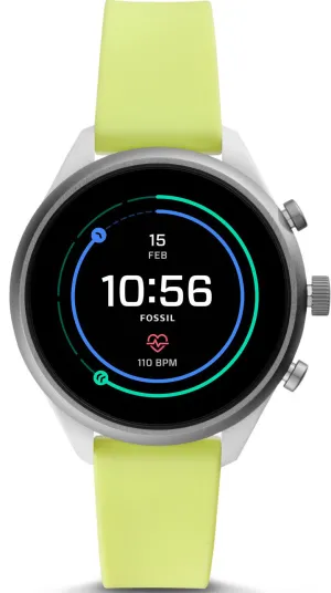 Fossil Watch Sport Smartwatch Neon Silicone