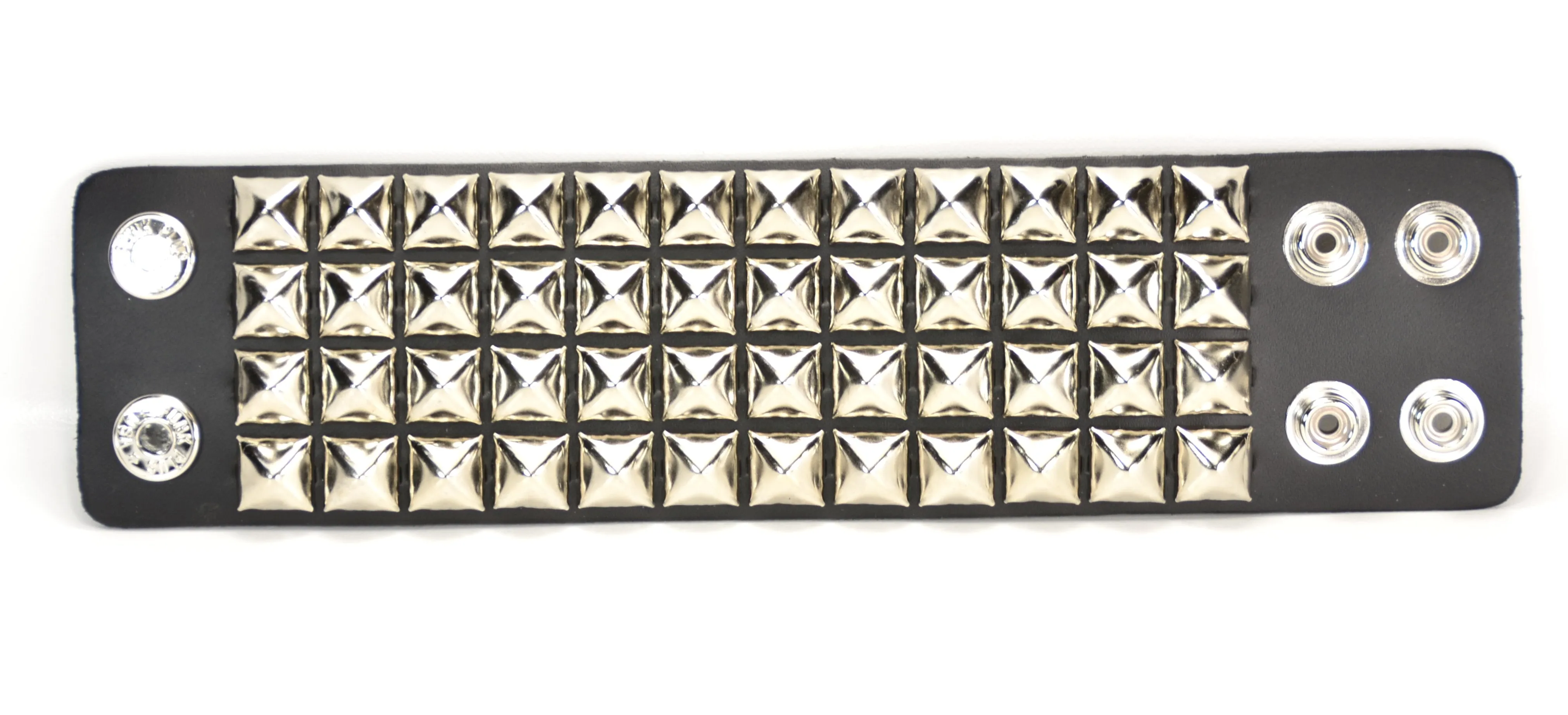 Four Row Studded Bracelet White