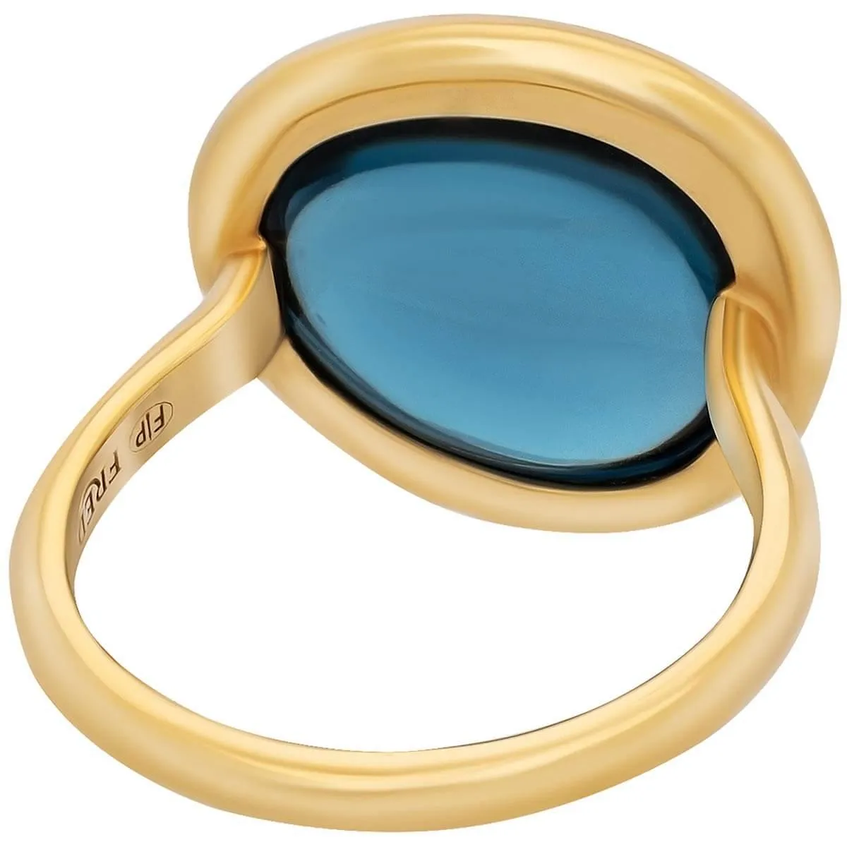 Fred of Paris Women's Ring - Belles Rives Chrysoprase Gem, Size 4.5 | 4B0811-048