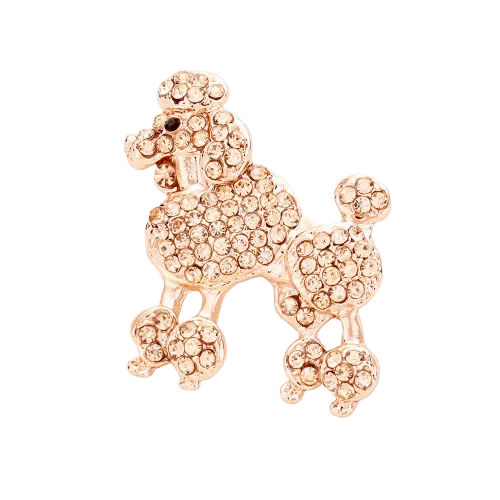 French Poodle Brooch