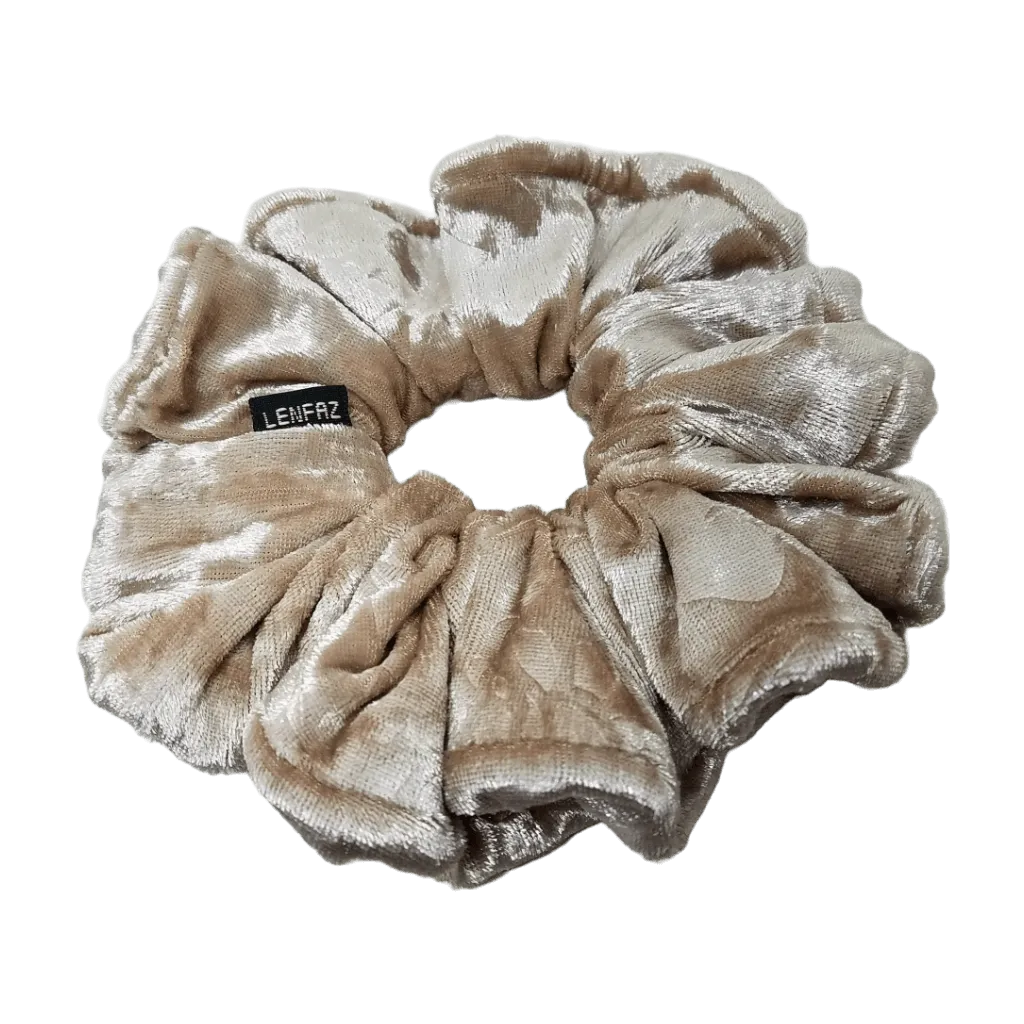 French Vanilla Velvet Scrunchie