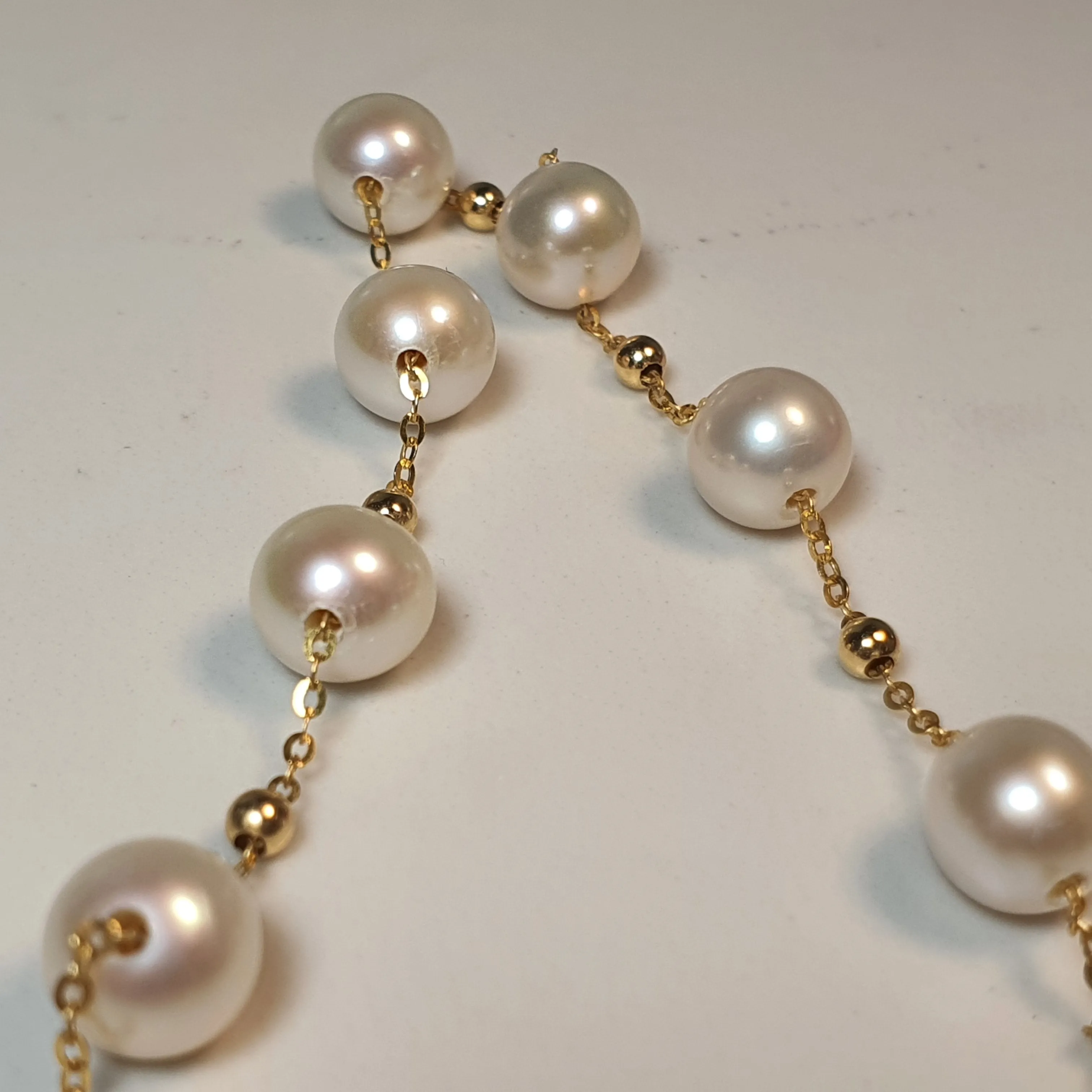 Freshwater Cultured Pearl Bracelet, 18K Yellow Gold