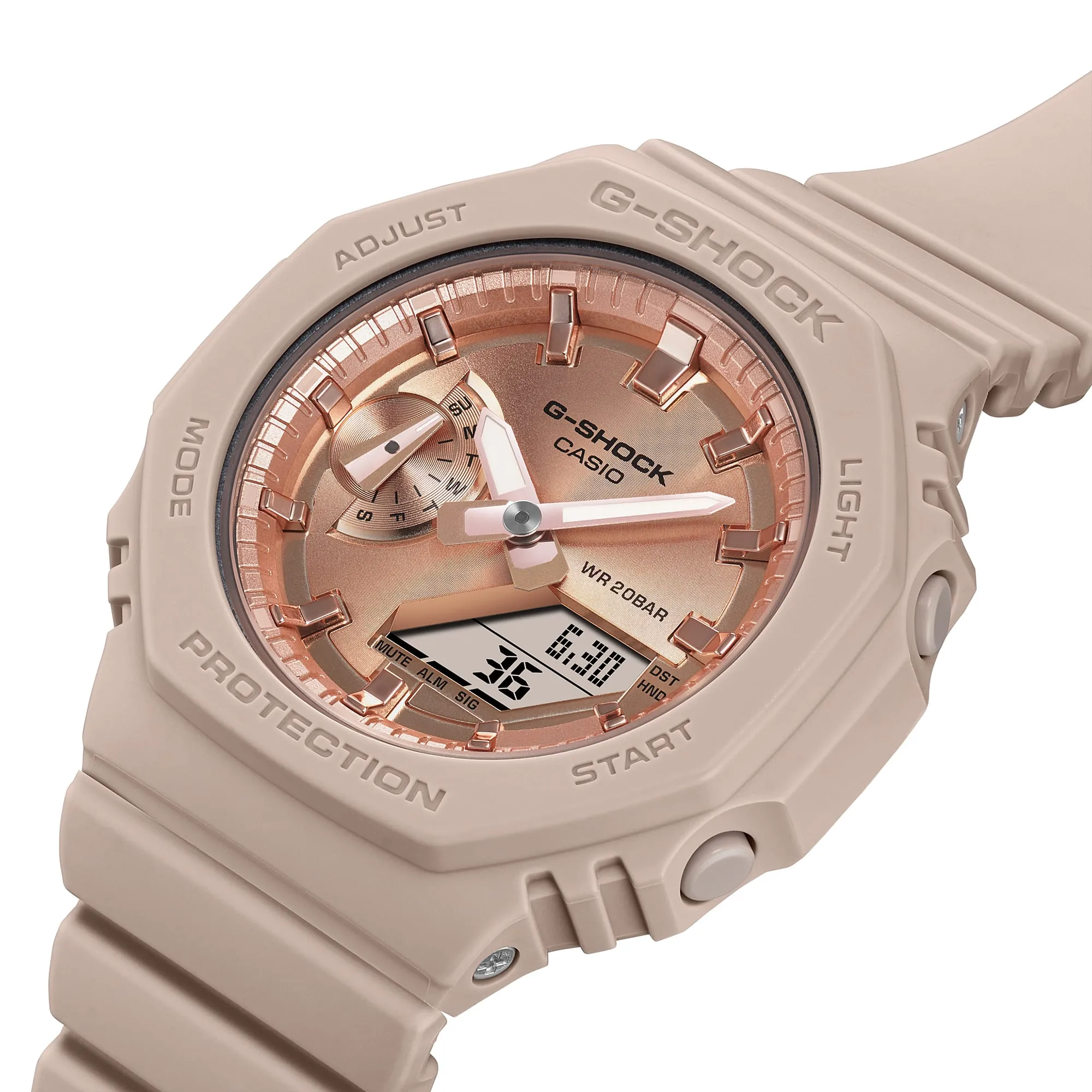 G-Shock Analog Digital DUO Mid Pink Resin Band Watch GMAS2100MD-4A