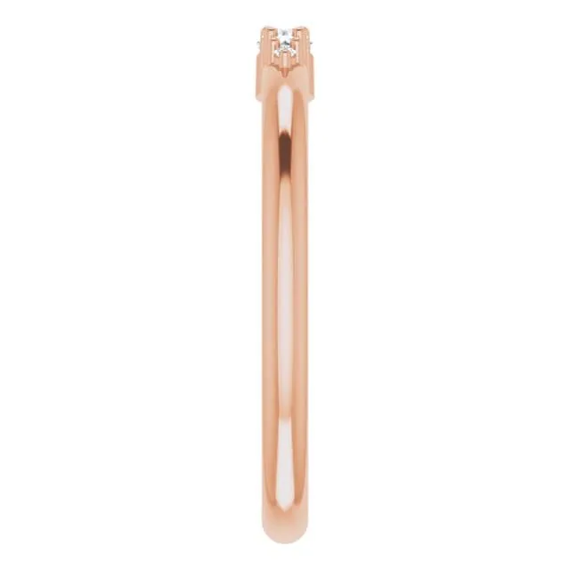Gabrielle Band - Gradient Diamonds Stacking Wedding Anniversary Ring
