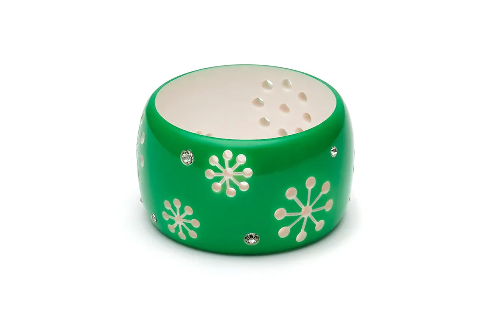 Garland Green Extra Wide Atomic Snowflake Duchess Bangle