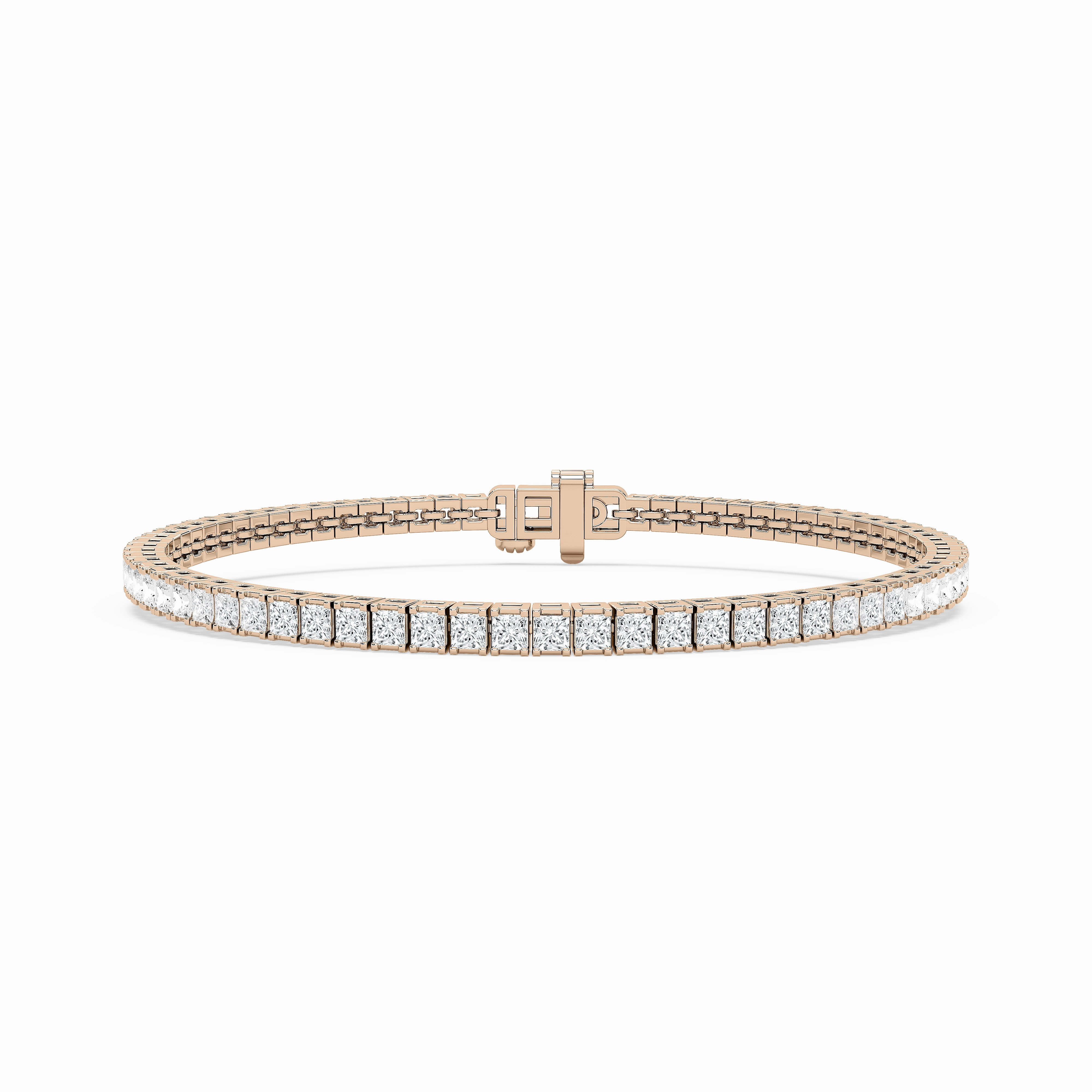 5 ??? ctw Princess Lab Grown Diamond Classic Tennis Bracelet - 7 Inches Precisely Viewed