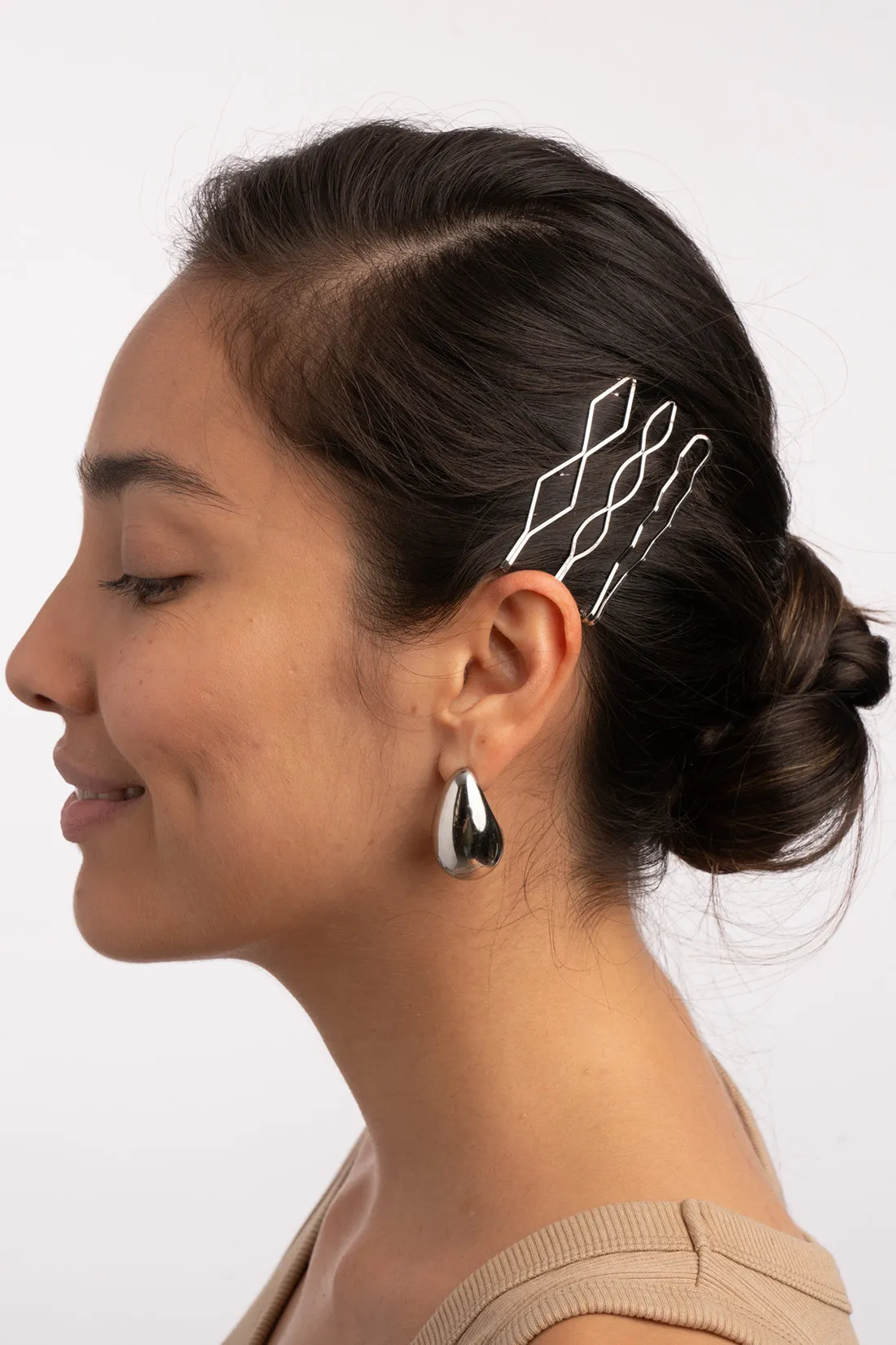Geometric Bobby Pin Set - Gold