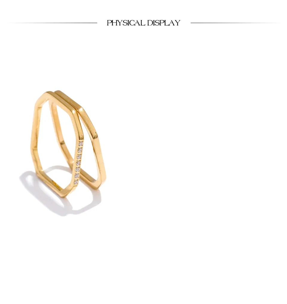 Geometric Stackable Rings