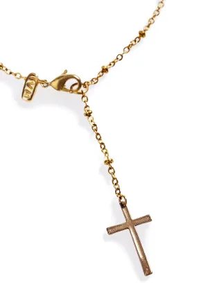 Gilded Cross My Heart Anklet