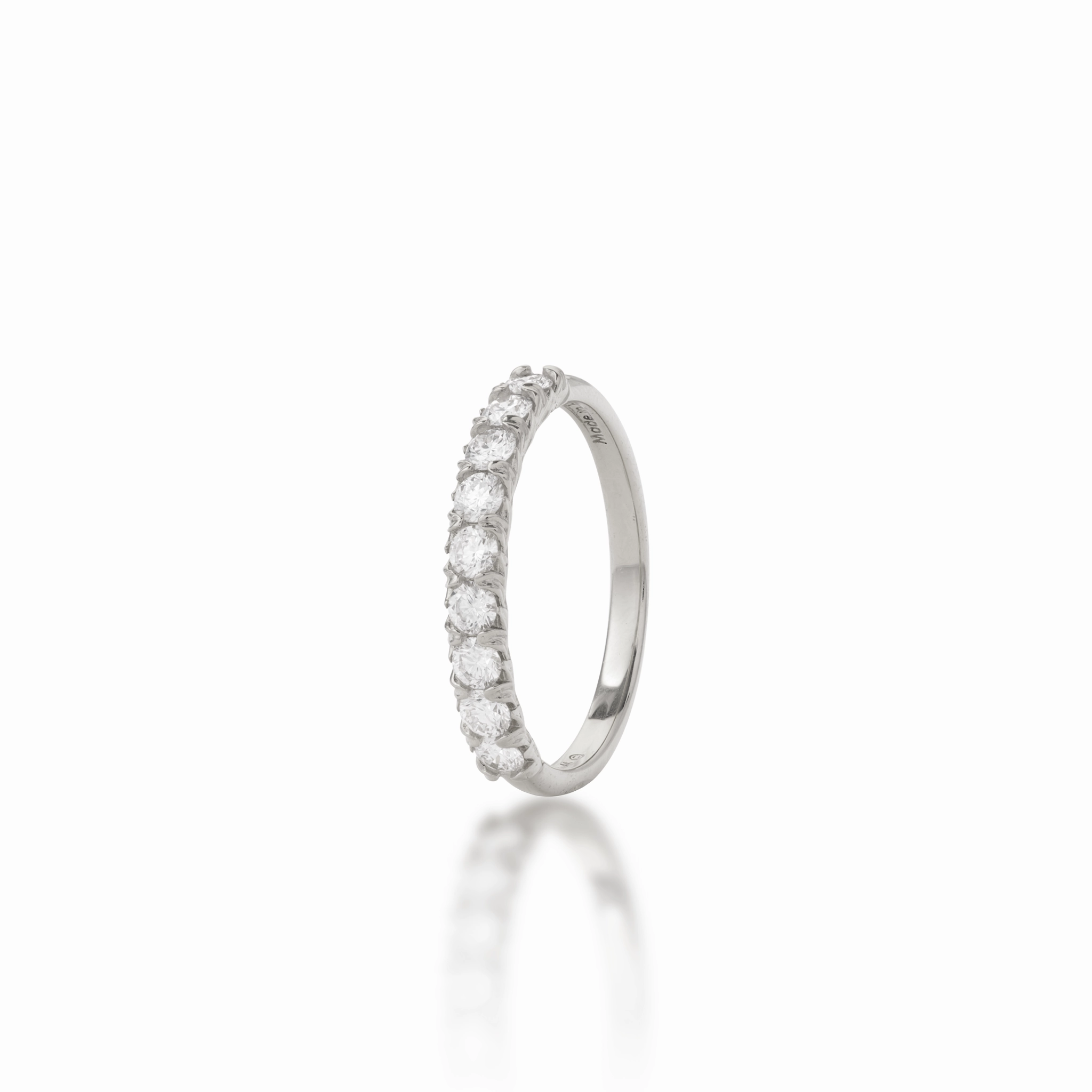 Vibrant Appeal Hidden Hawai?i Maile Anniversary Ring in White Gold with  Lab Grown Diamonds - 3mm