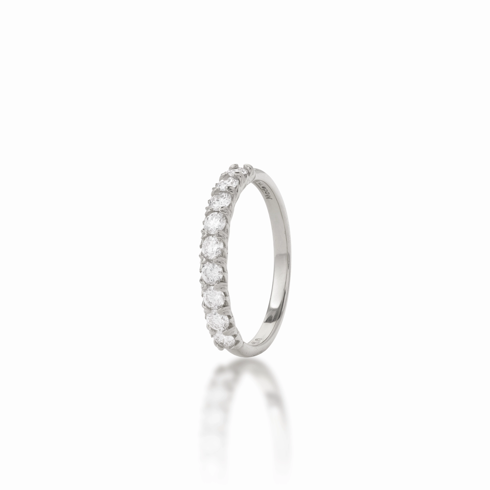 Radiant Accessories Classic Pop Hidden Hawai?i Maile Anniversary Ring in White Gold with  Lab Grown Diamonds - 3mm