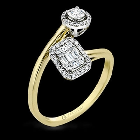 ZR1892 Right Hand Ring in 14k Gold with Diamonds Eternal Piece Wonderful Decoration