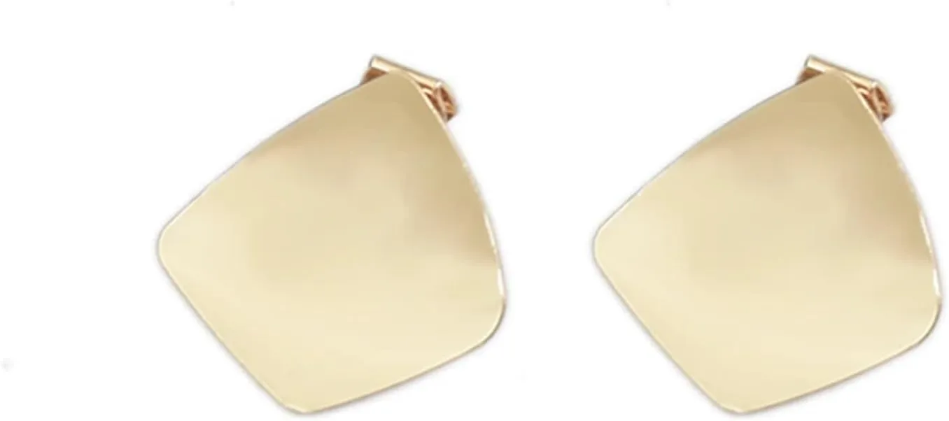 Gold Color Geometric Irregular Clip Earrings for Women Non Pierced Geometric Jewelry Metal Ear Cuff Earring Accessories
