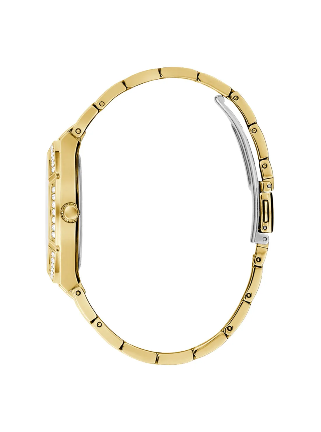 Gold Cosmo Green Crystal Watch