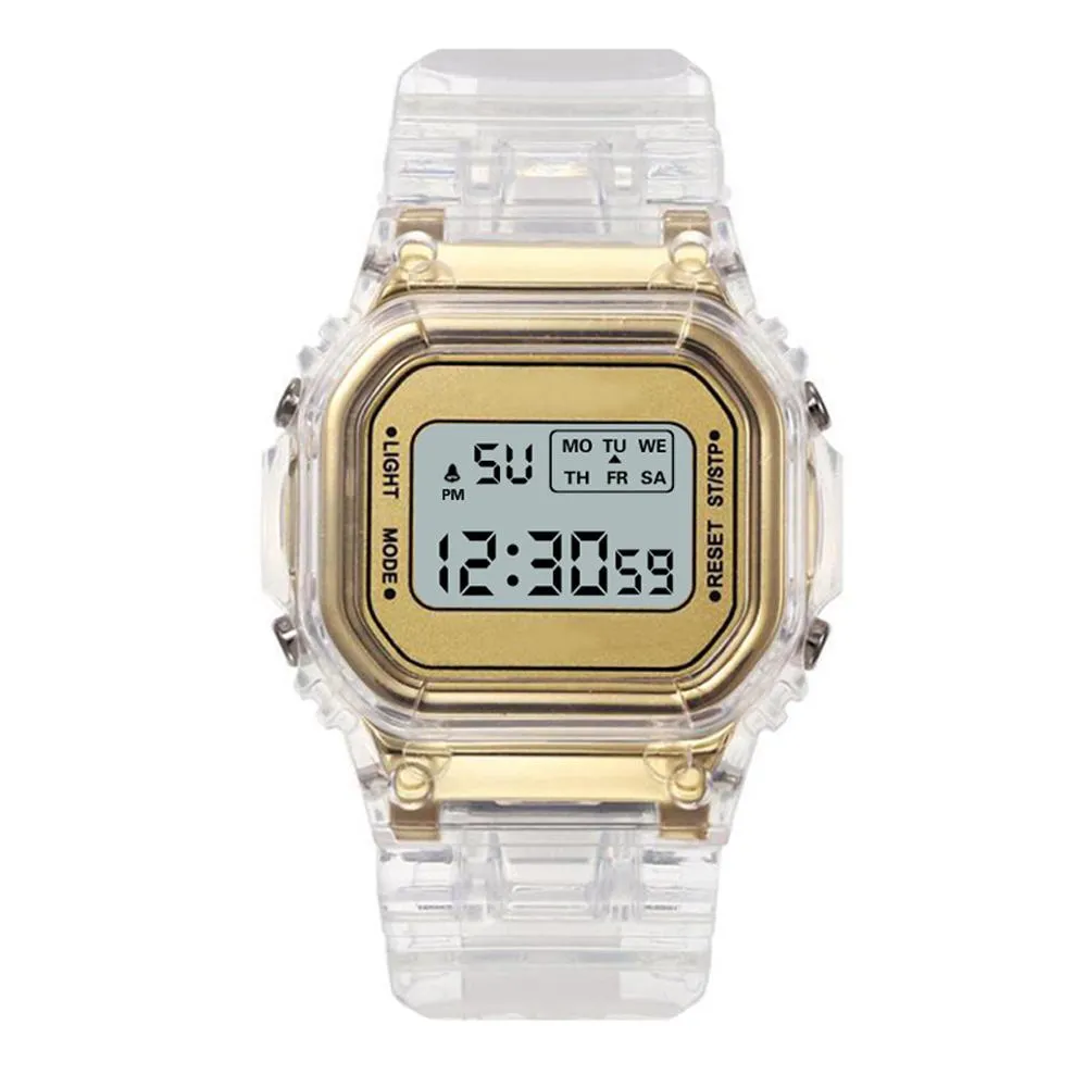 Gold Digital Sport Watch for Men & Women