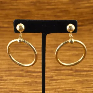 Gold Ring Hoop Earrings