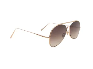 Gold-Tone Acne Studios Mirrored Aviator Sunglasses