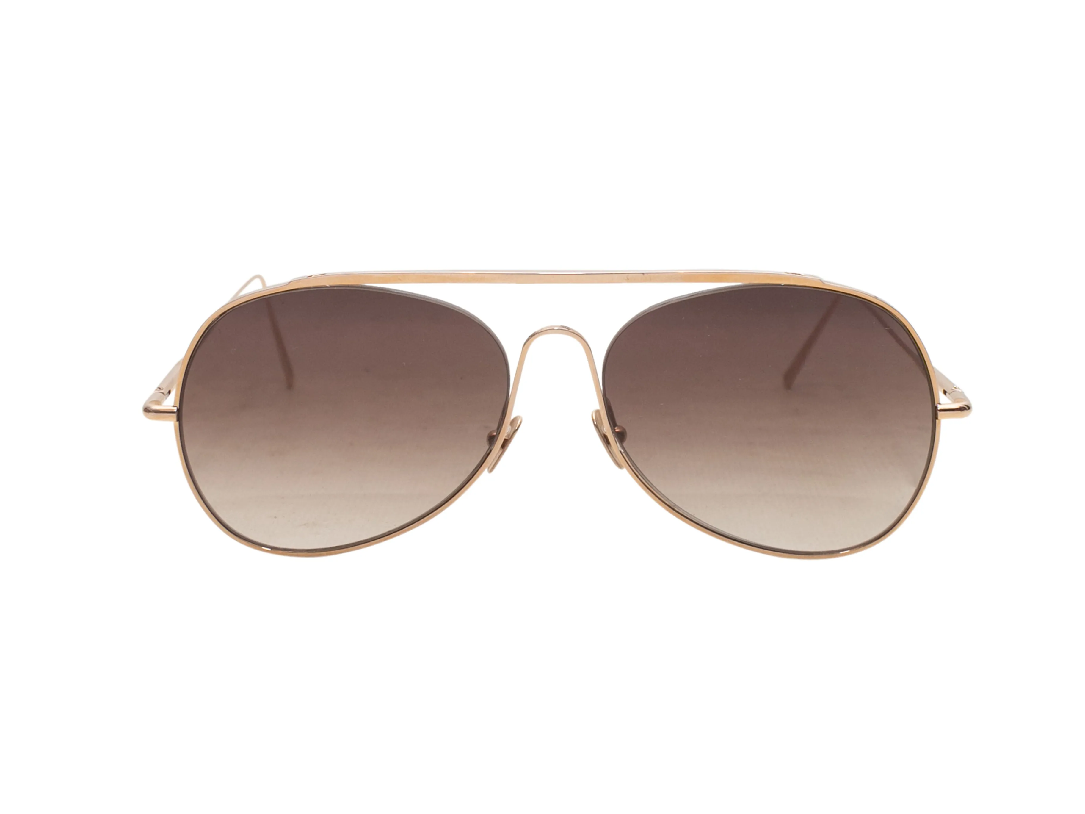 Gold-Tone Acne Studios Mirrored Aviator Sunglasses