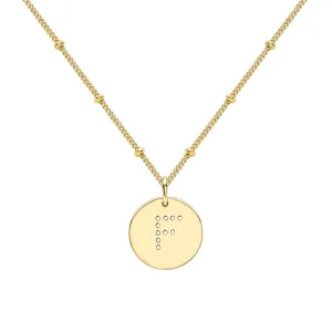 Gold Vermeil Alphabet F Necklace
