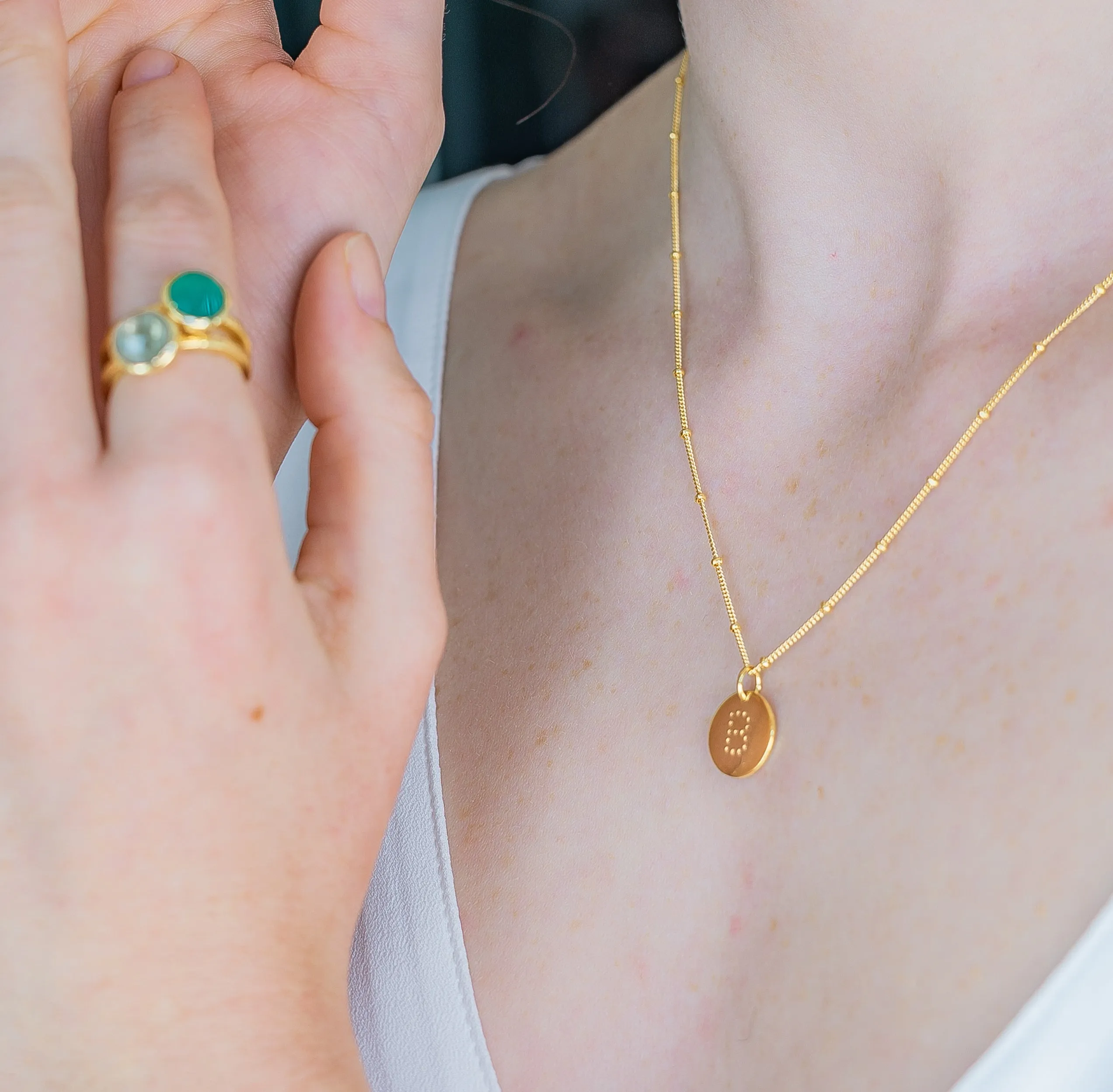 Gold Vermeil Alphabet G Necklace