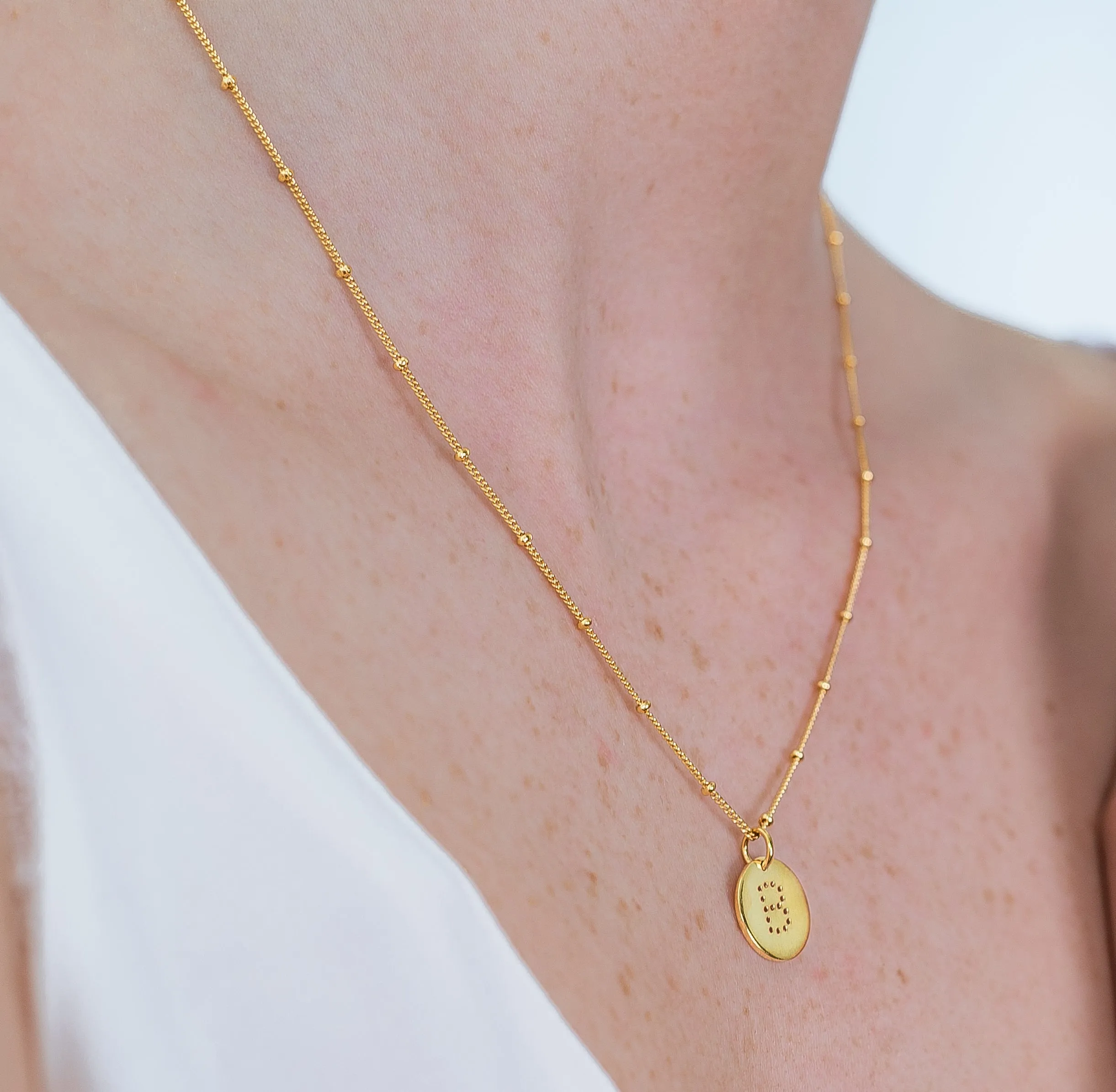 Gold Vermeil Alphabet G Necklace