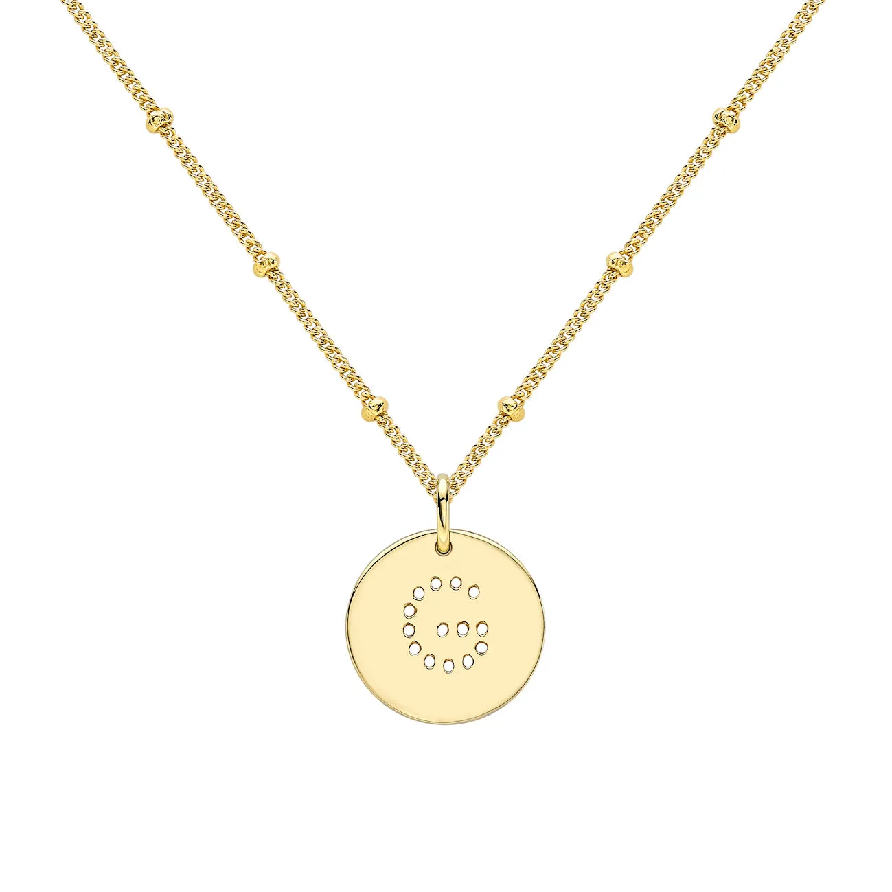 Gold Vermeil Alphabet G Necklace