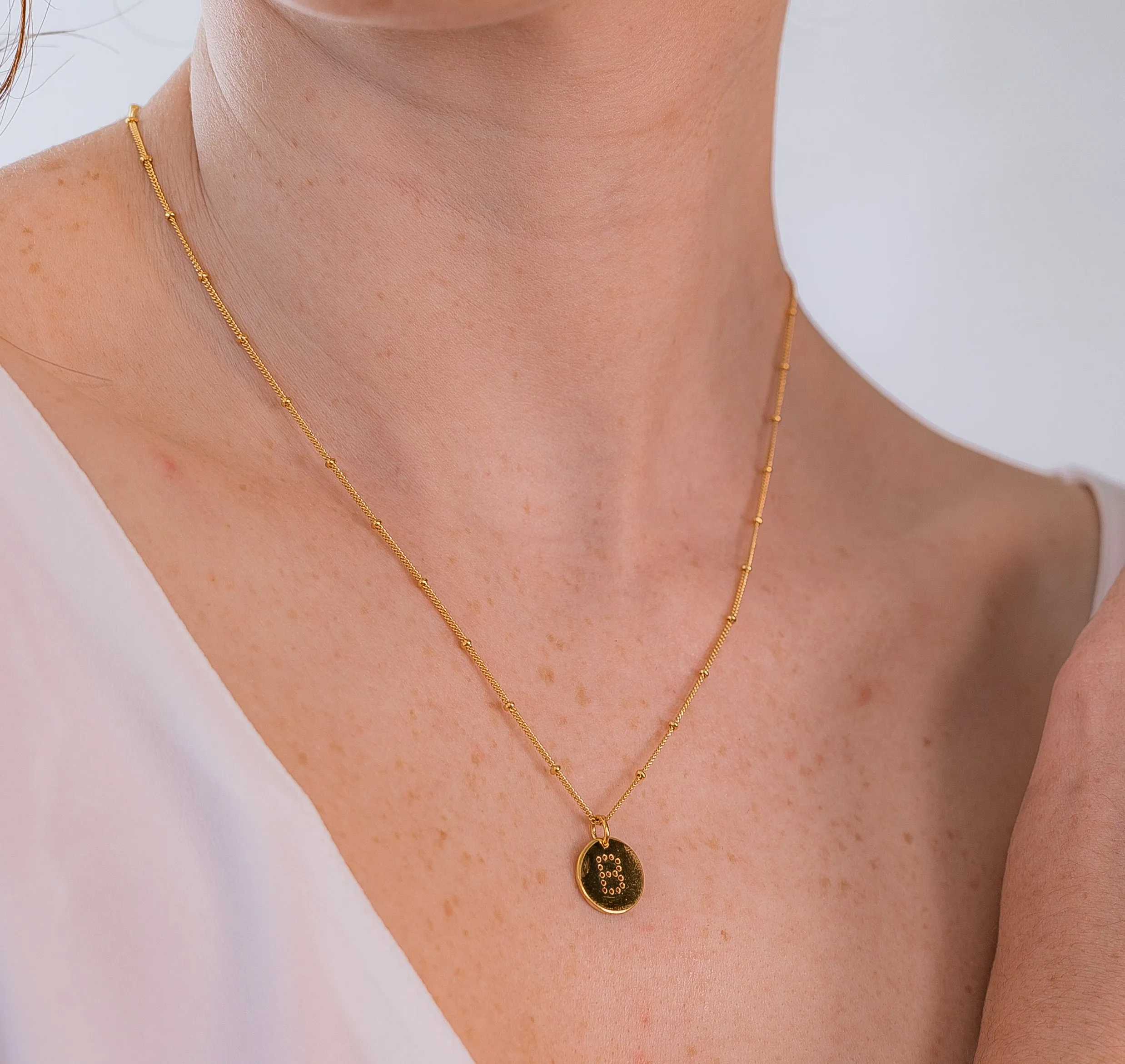 Gold Vermeil Alphabet T Necklace