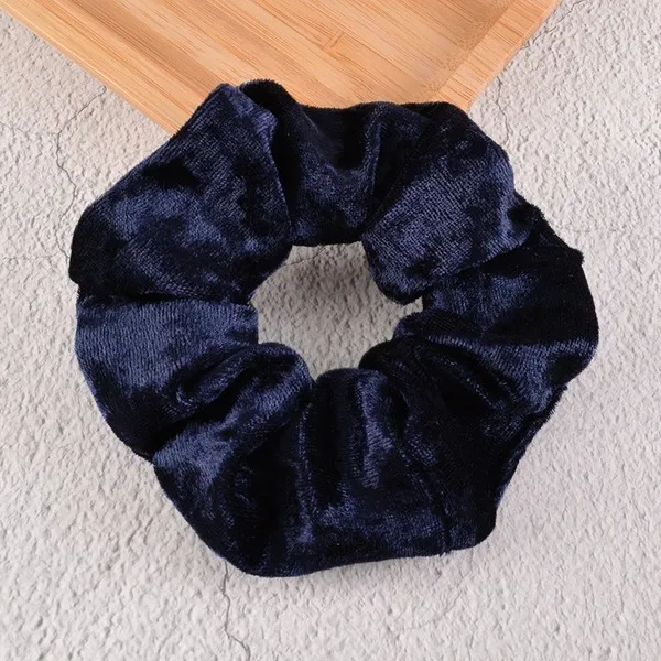 Golden velvet large intestine Hair Scrunchies JDC-HS-K039
