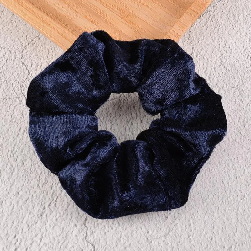 Golden velvet large intestine Hair Scrunchies JDC-HS-K039