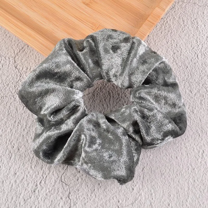 Golden velvet large intestine Hair Scrunchies JDC-HS-K039